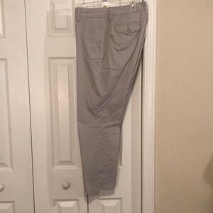 Liz Claiborne Gray Straight Leg Chino Pants